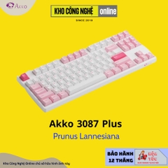 Bàn Phím Cơ AKKO 3087 Plus Black & Cyan | 3087 Plus Prunus Lannesiana (Foam tiêu âm / AKKO CS switch)
