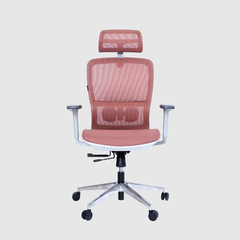 Ghế Công Thái Học Gami Lum2 - Bản Kê Tay 2D / Hồng ( Có Chân Gác)