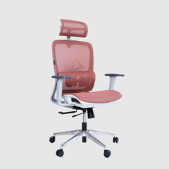 Ghế Công Thái Học Gami Lum2 - Bản Kê Tay 2D / Hồng ( Không Chân Gác)