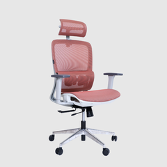 Ghế Công Thái Học Gami Lum2 - Bản Kê Tay 2D / Hồng ( Có Chân Gác)