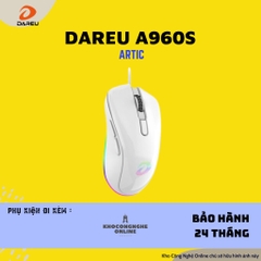 Chuột DAREU A960S Hồng / Trắng / Đen - ULTRALIGHT (PixArt PMW3389, DPI 16000)