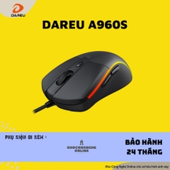 Chuột DAREU A960S Hồng / Trắng / Đen - ULTRALIGHT (PixArt PMW3389, DPI 16000)