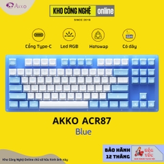 Bàn phím cơ AKKO ACR87 Blue (Hotswap / RGB / AKKO CS sw Jelly Blue)