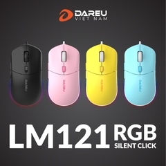 Chuột gaming DareU LM121 (Led RGB, Silent Click, DPI 1000 - 6400)