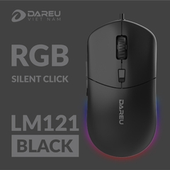Chuột gaming DareU LM121 (Led RGB, Silent Click, DPI 1000 - 6400)