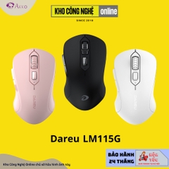 Chuột không dây DAREU LM115G Black / White / Pink