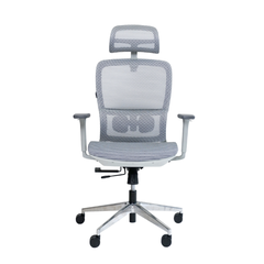 Ghế Công Thái Học Gami Lum2 - Bản Kê Tay 3D / Xám ( Có Chân Gác)