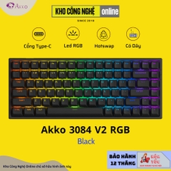 Bàn Phím Cơ AKKO 3084 v2 RGB (Foam tiêu âm / Hotswap / AKKO CS Jelly switch)