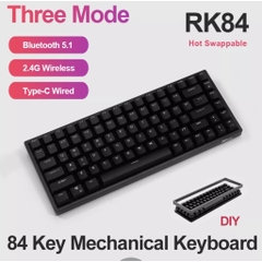 Bàn phím cơ Royal Kludge RK84 Hotswap kết nối 3 chế độ (Bluetooth 5.0  | Wireless 2.4G | Dây type C)