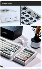 KIT Bàn phím cơ LMK21 | Nhôm CNC | Gasket Mount | 3 Modes | Hotswap | VIA