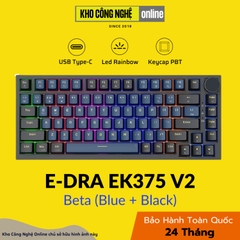 Bàn phím cơ gaming EDRA EK375v2 Alpha / Beta (Linear switch)