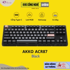 Bàn phím cơ AKKO ACR87 Black (Hotswap / RGB / AKKO CS sw Jelly Black)