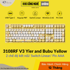 Bàn phím AKKO 3108RF V3 Yier and Bubu Yellow