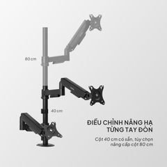 Giá đỡ màn hình HyperWork P1 Dual
