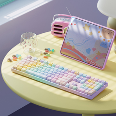 Bộ Keycap Akko Colorful Cats MAO (PBT Dye-subbed / MAO profile / 142 nút)