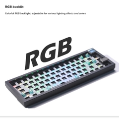 Kit bàn phím cơ Zuoya GMK67S Màn Hình, Gasket Mount (Bluetooth 5.0 / Wireless 2.4Ghz / Hotswap / Led RGB)