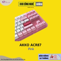 Bàn phím cơ AKKO ACR87 pink (Hotswap / RGB / AKKO CS sw Jelly Blue)