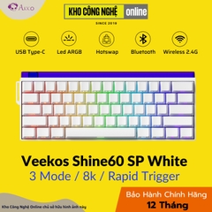 Bàn phím cơ Veekos Shine60 SP White Multi Mode