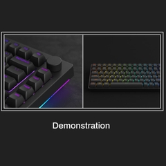 Bộ Keycap AKKO ASA Shine-Through Keycap set – Black (Xuyên LED / ASA profile / 131 nút)