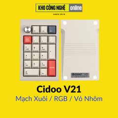 Cidoo V21 - Bàn phím cơ Cidoo V21 3 mode, Vỏ Nhôm, Mạch Xuôi