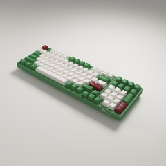 Bàn Phím Cơ Akko 3098B Matcha Red Bean (3 Chế độ kết nối / Led RGB / Hotswap / Switch Akko Piano Pro) - Hàng Chính Hãng