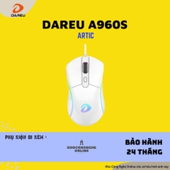 Chuột DAREU A960S Hồng / Trắng / Đen - ULTRALIGHT (PixArt PMW3389, DPI 16000)