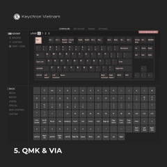 Bàn phím cơ Keychron K8 Pro - Hỗ trợ QMK/VIA - (Hàng chính hãng)