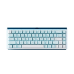 Bàn phím cơ AKKO Ray68 Misty Blue & White