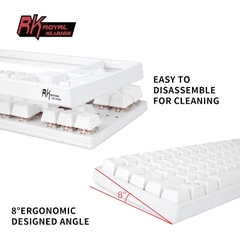 RK68 PLUS RGB - Bàn phím cơ RK68 Plus led RGB kết nối 3 chế độ - Bluetooth 5.0 | Wireless 2.4G | Dây type C