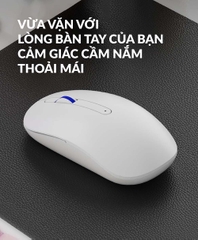 Combo phím chuột không dây AKKO MX108 Black & Cyan / Blue on White (Bluetooth, USB 2.4Ghz)