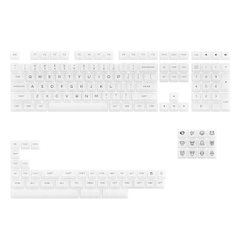 Bộ keycap AKKO trong suốt xuyên led AKKO Keycap set ASA Clear (PC / ASA-Clear profile / 155 nút)