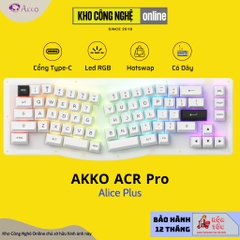 Bàn phím AKKO ACR Pro Alice Plus (RGB / Hotswap / AKKO CS Crystal / Gasket Mount)