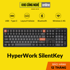 Bàn phím không dây HyperWork SilentKey TS01 / Chuột Silentium Mini MS01M