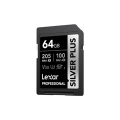 Thẻ nhớ SDXC Lexar Professional Silver Plus UHS-I U3 64GB 255MB/s LSDSIPL064G-BNNNG
