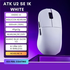 Chuột Không Dây Gaming ATK U2 SE Tri-mode - White