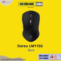 Chuột không dây DAREU LM115G Black / White / Pink