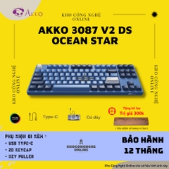 Bàn phím cơ AKKO 3087 v2 DS Ocean Star (Akko sw v2)