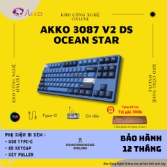 Bàn phím cơ AKKO 3087 v2 DS Ocean Star (Akko sw v2)