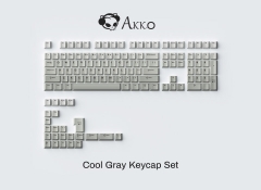 Bộ Keycap AKKO Cool Gray (PBT Double-Shot / Cherry profile / 132 nút)