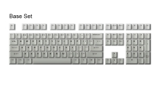 Bộ Keycap AKKO Cool Gray (PBT Double-Shot / Cherry profile / 132 nút)