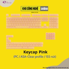 Bộ keycap AKKO trong suốt xuyên led AKKO Keycap set ASA Clear (PC / ASA-Clear profile / 155 nút)