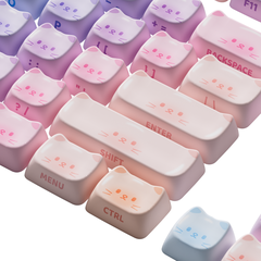 Bộ Keycap Akko Colorful Cats MAO (PBT Dye-subbed / MAO profile / 142 nút)