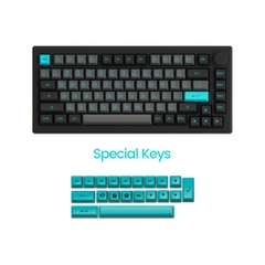Bàn phím cơ AKKO 5075B Plus Black & Cyan (Multi-modes / RGB / Hotswap / Gasket mount)