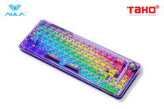AULA F68 - Bàn Phím Cơ AULA F68 có Hotswap, Led RGB, Kết Nối 3 Mode