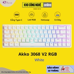 Bàn Phím Cơ AKKO 3068 v2 RGB (Foam tiêu âm / Hotswap / AKKO CS Jelly switch)