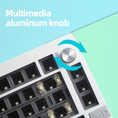 KIT LMK81 - KIT Bàn phím cơ LMK81 RGB mạch xuôi kết nối 3 chế độ (Nhôm CNC, Gasket Mount)