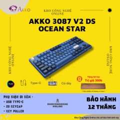 Bàn phím cơ AKKO 3087 v2 DS Ocean Star (Akko sw v2)