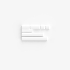 Bộ keycap AKKO Black on White BoW (ABS Double-Shot / SAL profile / 195 nút)