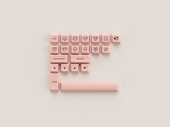 Bộ Keycap AKKO set Black Pink (PBT Double-Shot/ASA Low profile/155 nút)