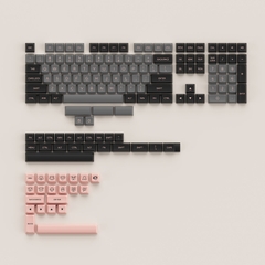 Bộ Keycap AKKO set Black Pink (PBT Double-Shot/ASA Low profile/155 nút)